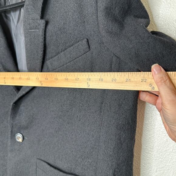 Rick Owens Legaspi Black Long Sleeve 2 Button Long Line High Back Slit Coat 12 - Picture 10 of 13